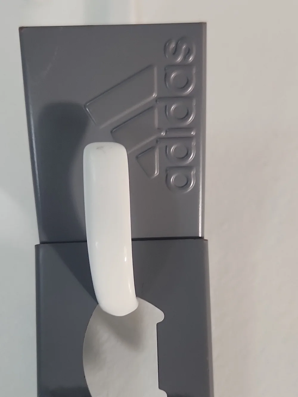 adidas White and Dark Gray Belt Hook Accessory